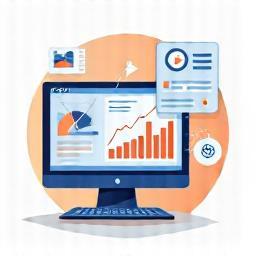Illustration representing data analytics and reporting
