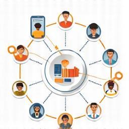 Illustration representing a media database