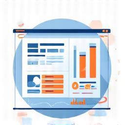 Illustration representing a media monitoring dashboard